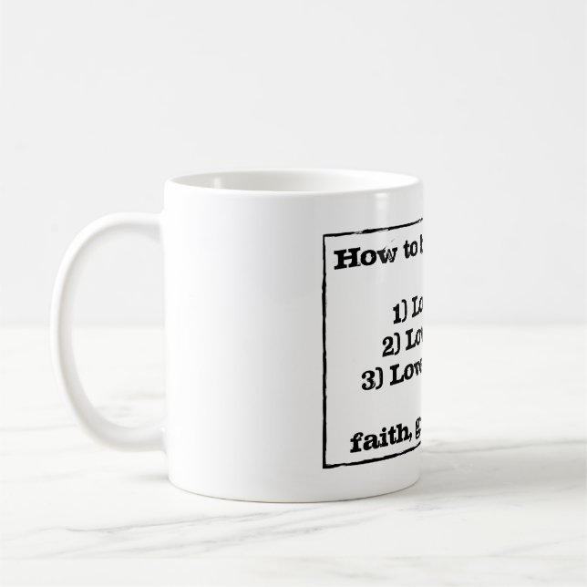 How to be Lutheran Coffee Mug (Left)