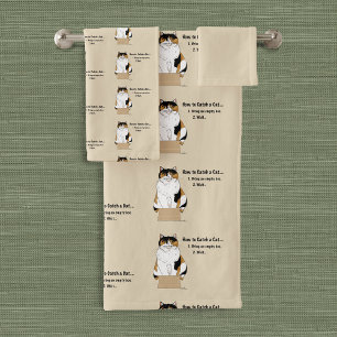 How to Catch a Cat Bath Towel Set