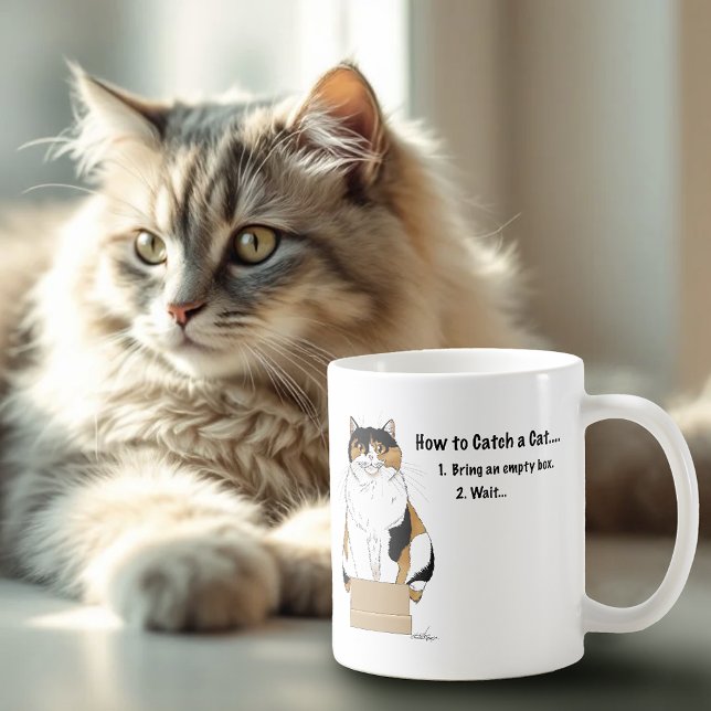 How to Catch a Cat Coffee Mug (Creator Uploaded)