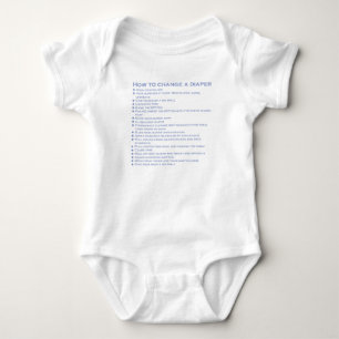 How to change a diaper baby bodysuit