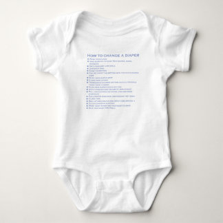 How to change a diaper baby bodysuit