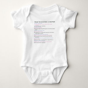 How to change a diaper baby bodysuit