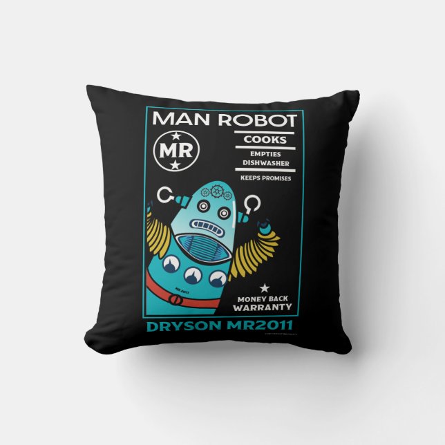 How To Change A Man Throw Pillow (Front)