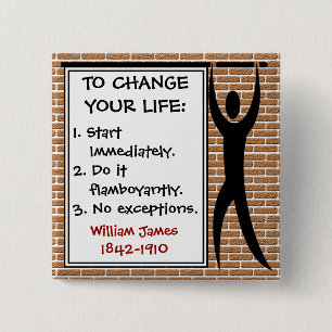 How to Change Your Life 2 Inch Square Button