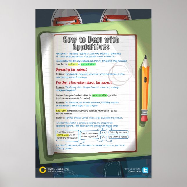 How to Deal with Appositives Poster (Front)