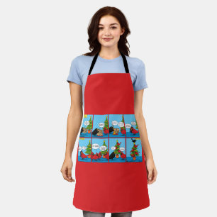 How to Decorate a Christmas Tree Comic Apron