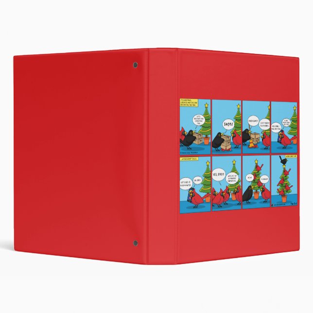How to Decorate a Christmas Tree Comic Binder (Background)