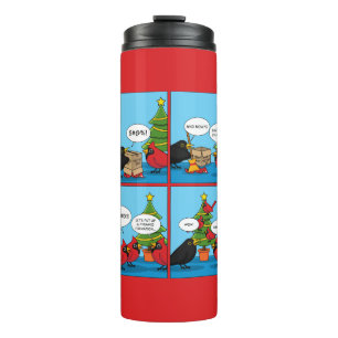 How to Decorate a Christmas Tree Comic Thermal Tumbler