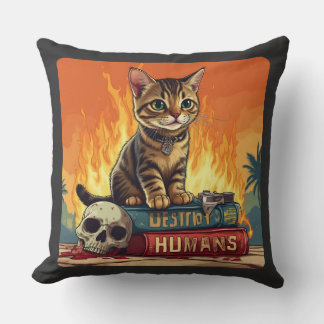 How to Destroy Humans Throw Pillow
