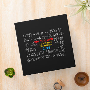 How To Do Math - Funny Mathematics Quote Binder