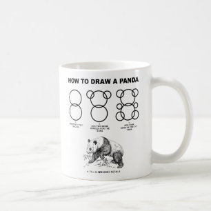 How to Draw a Panda Funny Mug