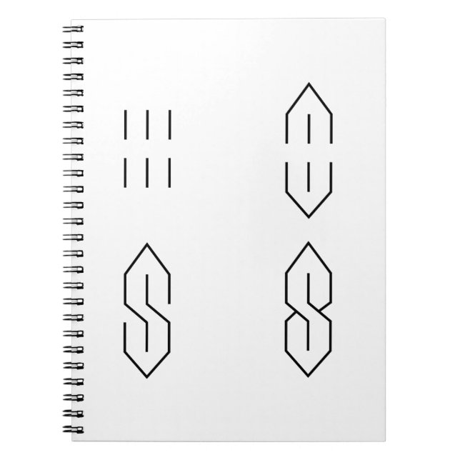 How to Draw the Cool Pointy Super S Letter School Notebook (Front)