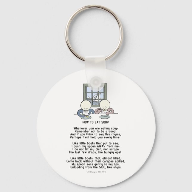How to Eat Soup - The Goops Keychain (Front)