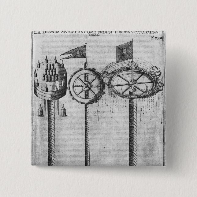 How to fire a royal salute 2 inch square button (Front)