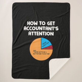 How To Get Accountant's Attention Chart Gift Sherpa Blanket