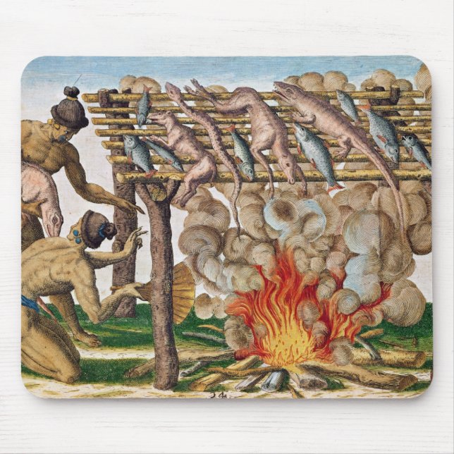How to grill animals, from 'Brevis Narratio' Mouse Pad (Front)
