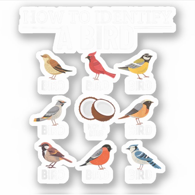 How To Identify A Bird Funny Bird Watching (Front)