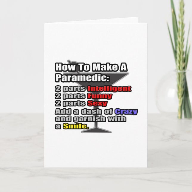 How To Make a Paramedic Card (Front)