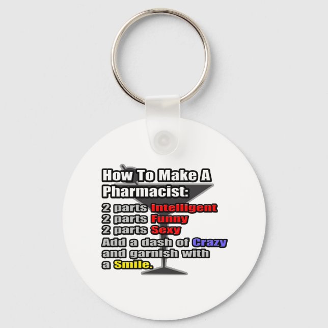 How To Make a Pharmacist Keychain (Front)