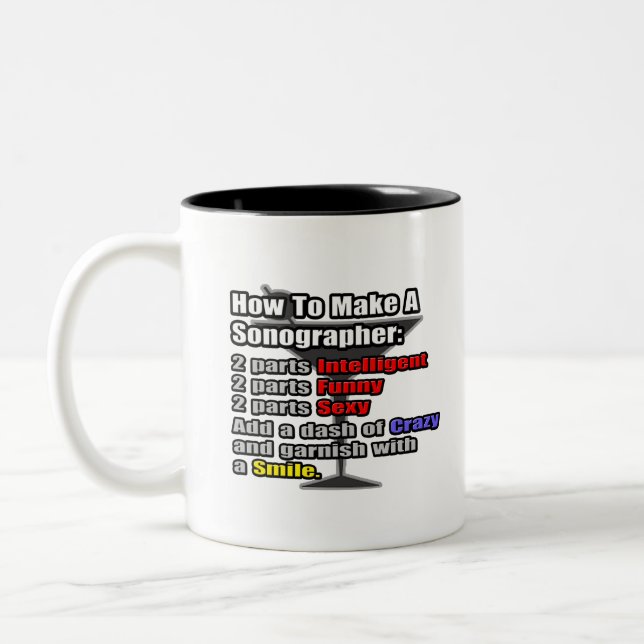 How To Make a Sonographer Two-Tone Coffee Mug (Left)