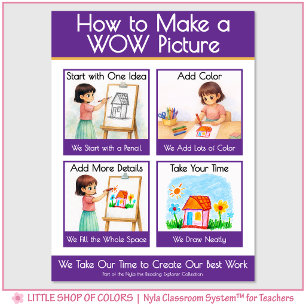 How to Make a WOW Picture Anchor Chart for Kids