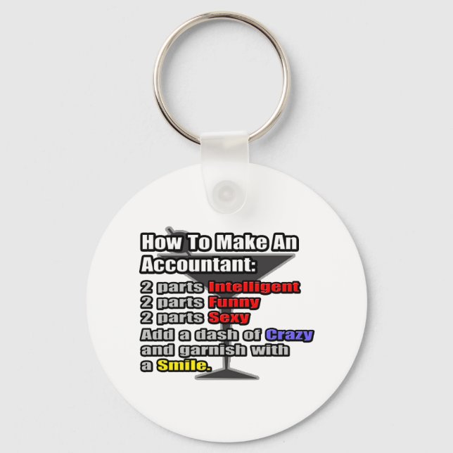 How To Make an Accountant Keychain (Front)