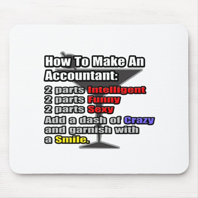 How To Make an Accountant Mouse Pad (Front)