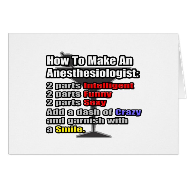 How To Make an Anesthesiologist (Front Horizontal)