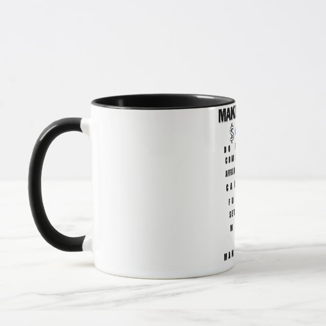 How to make money tips mug (Left)