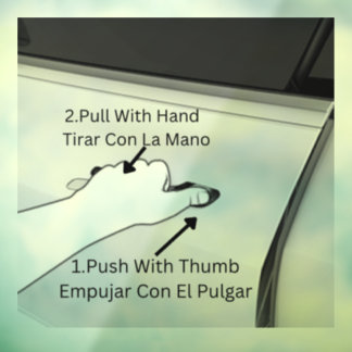 How to Open a Tesla Model 3 or Tesla Model Y Door  Window Cling