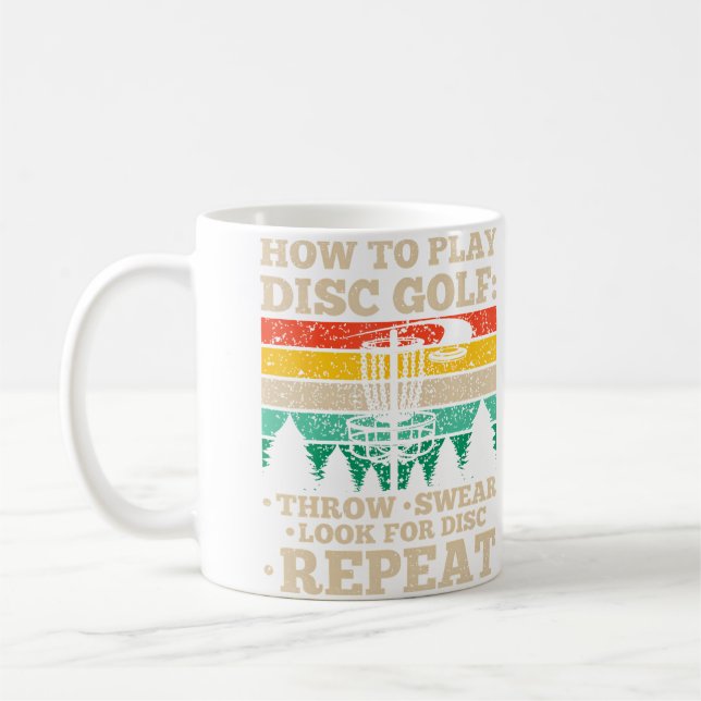 How To Play Disc Golf For Disc Golfers Coffee Mug (Left)