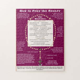 How to Pray the Rosary  Jigsaw Puzzle