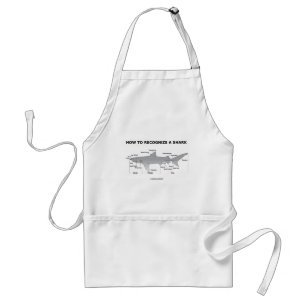 How To Recognize A Shark (Biology Humour) Standard Apron