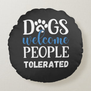 How to Socialize Your Puppy Round Pillow
