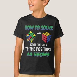 How To Solve Puzzle Cube Cubing T-Shirt