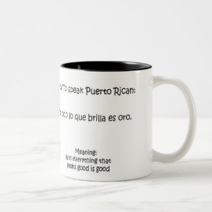 How to Speak Puerto Rican Two-Tone Coffee Mug