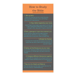 How to study the Bible Rack Card