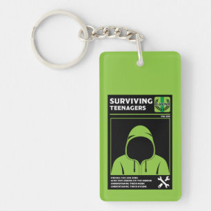 How To Survive Teenagers Keychain