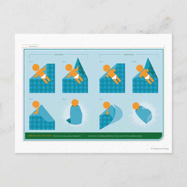 How to Swaddle Postcard (Front)