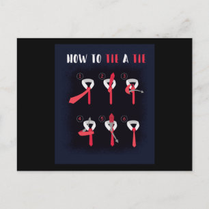 How to Tie a Tie Postcard