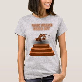 how to wear brown leather shoes T-Shirt