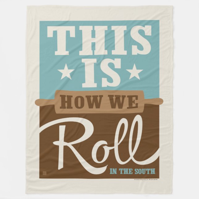 How We Roll Fleece Blanket (Front)