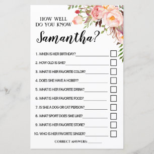 How well do you know bride english spanish game