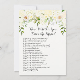 How well do you know the bride?