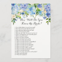 How well do you know the bride?
