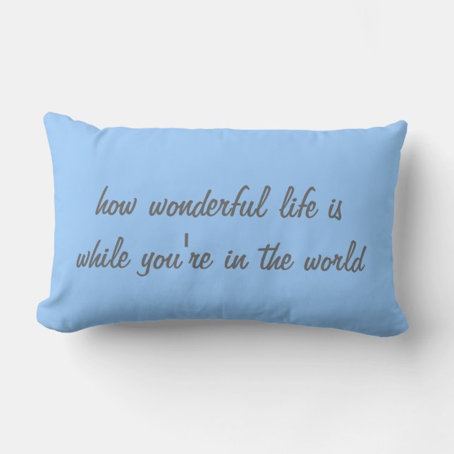 How wonderful lumbar pillow (Front)