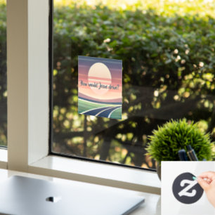 How would Jesus drive? Window Cling