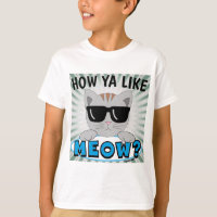 How Ya Like MEOW? Sunglasses Cat Blue Print