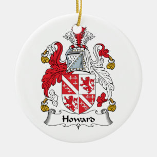 Howard Family Crest Ceramic Ornament