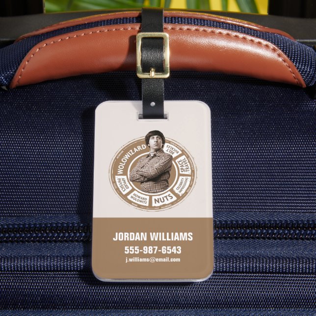 Howard Info Graphic Luggage Tag (Front Insitu 2)